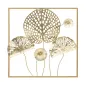 PANEL ŻELAZNY ZŁOTE KWIATY 50X5X50 cm